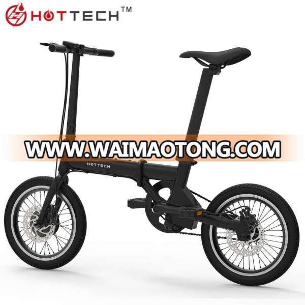 HOTTECH 2018 new folding electric bike 16inch 36v 250w foldable e bicycle bestseller ebike