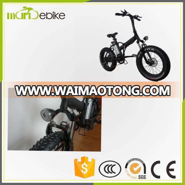 20 Inch Cheap Snow Fat Tyre Mini Folding Electric Bike with Tektro Disc Brake