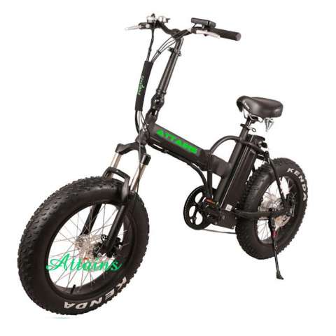 48V 750W 20′′ Foldable E Bicycle Folding Fat Tire Beach Snow Electric Bicycle